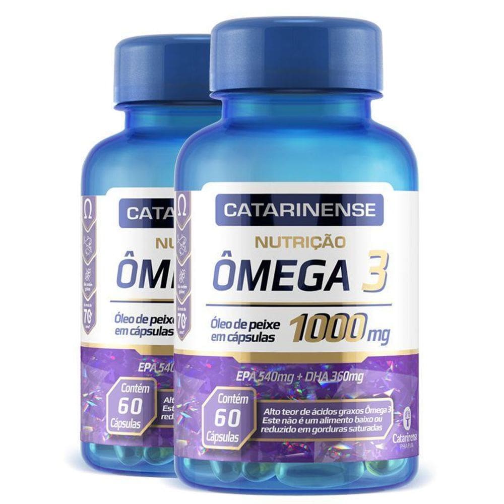 Kit 2 Ômega 3 Epa 540Mg Dha 360Mg Catarinense 60 Cápsulas