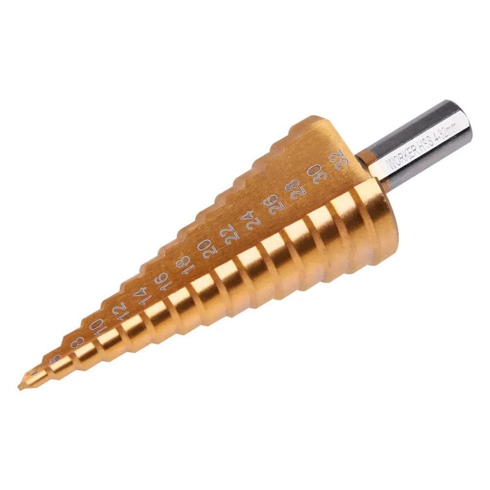 Broca Escalonada Em Titânio 4Mm A 32Mm 981699 Worker