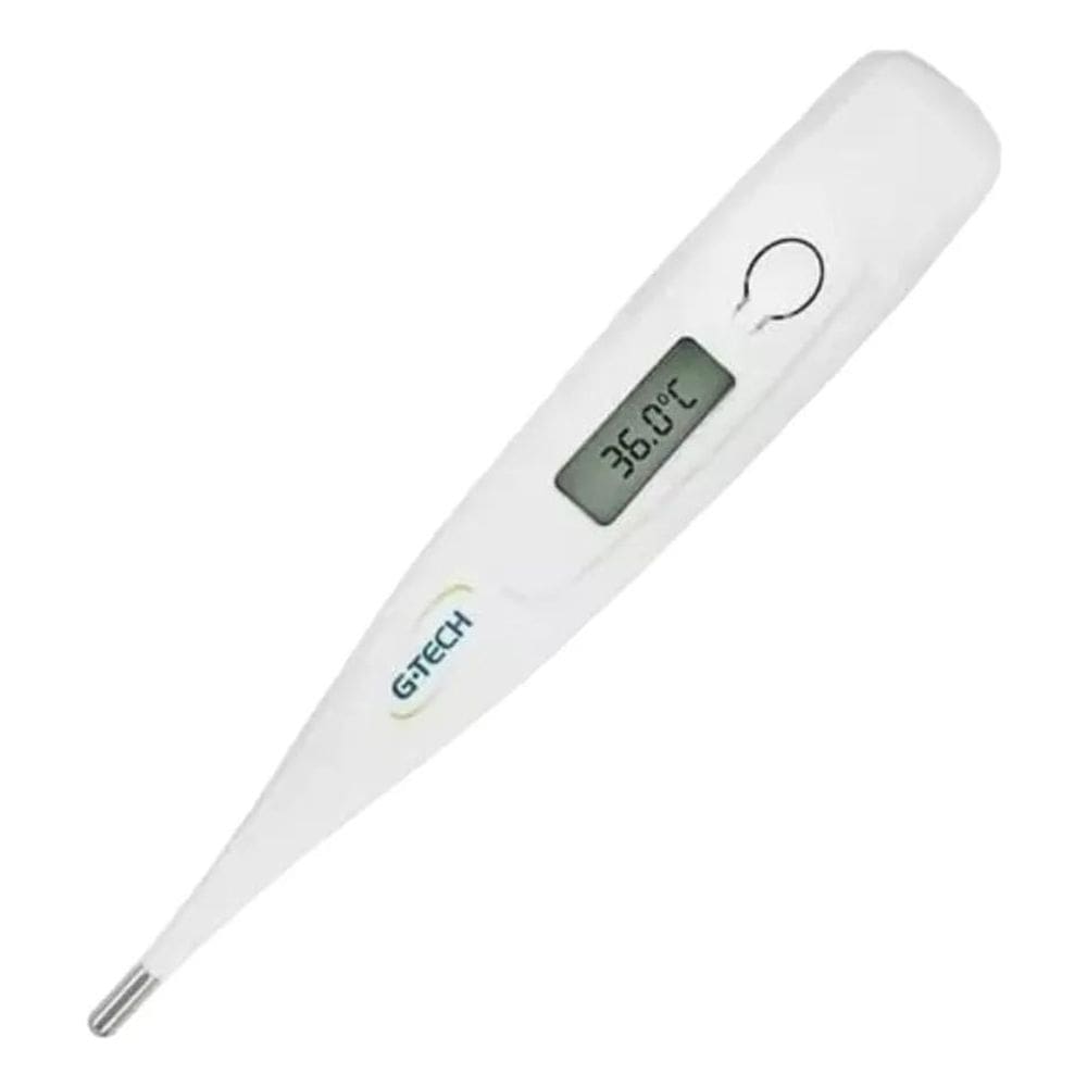 2X Termômetro Clínico Digital Gtech Febre Branco Aviso Sonor