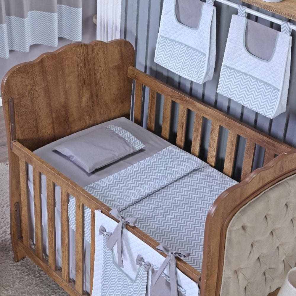 Kit Berço Lençol + Fronha Percal Algodão Menino Menina 3