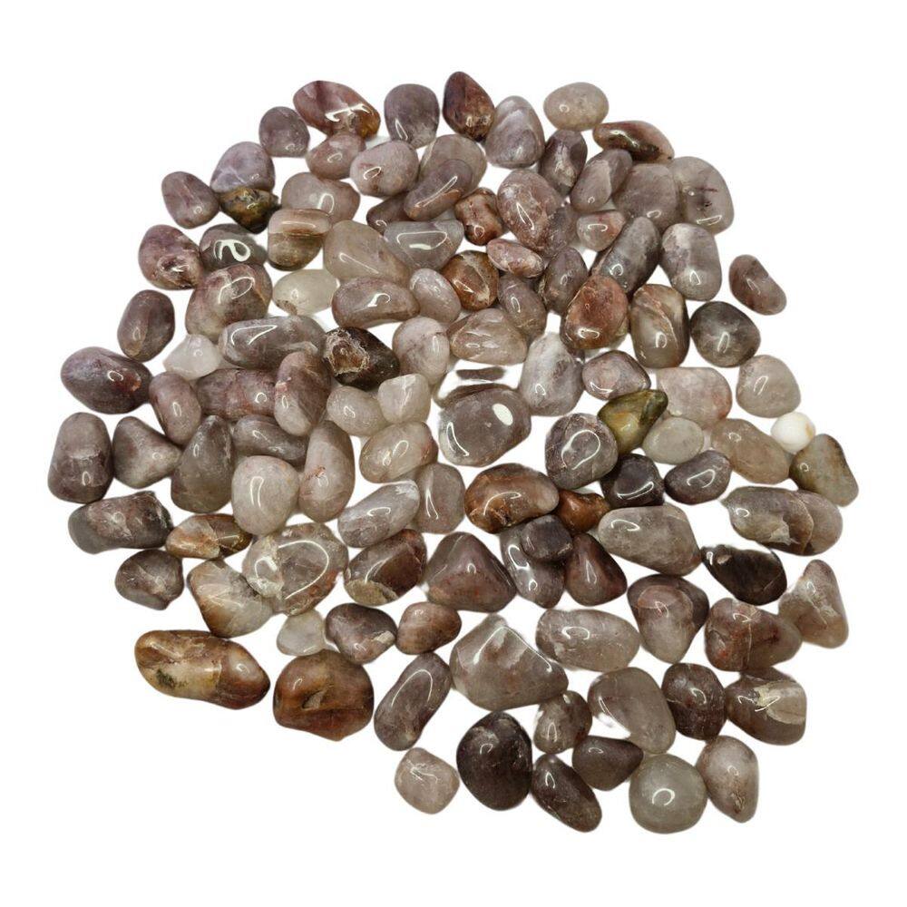 Pedra Quartzo Hematoide Vermelho 1 A 2 Cm Rolado 1Kg Natural