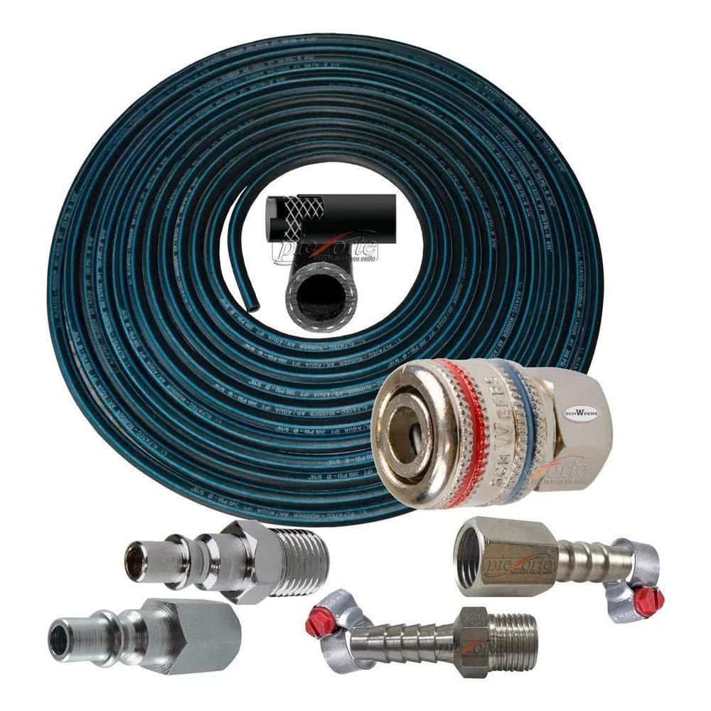 2X Kit 10M Mangueira De Ar Para Compressor Tufão