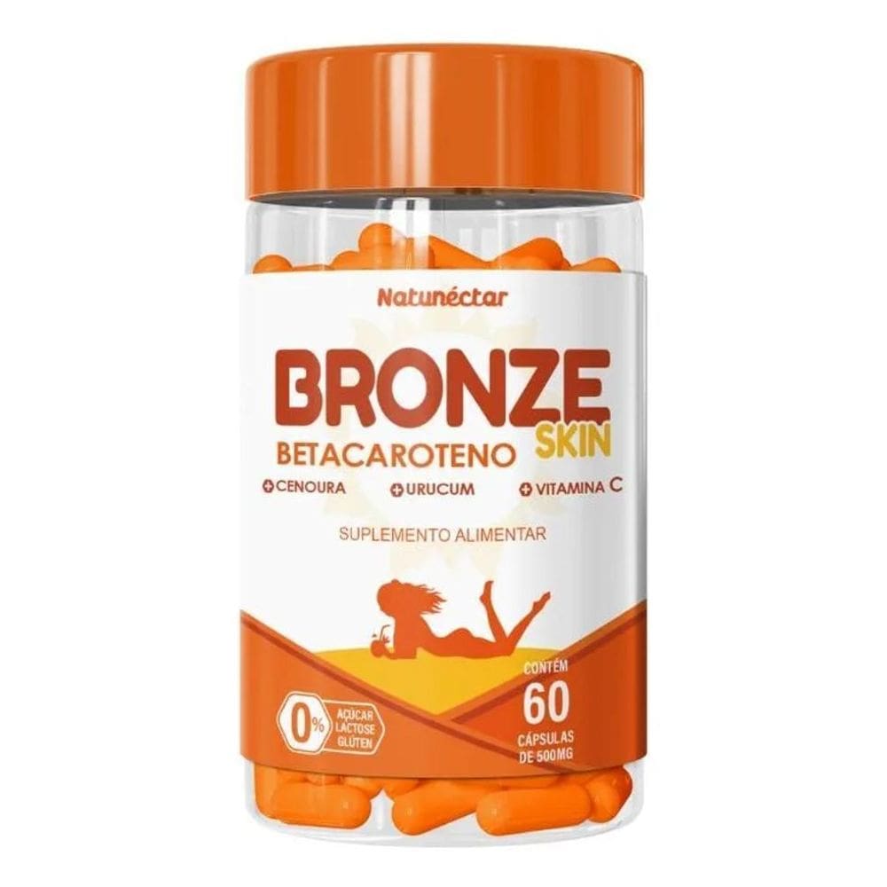 2X Bronze Skin 500Mg 60 Cápsulas - Natunéctar