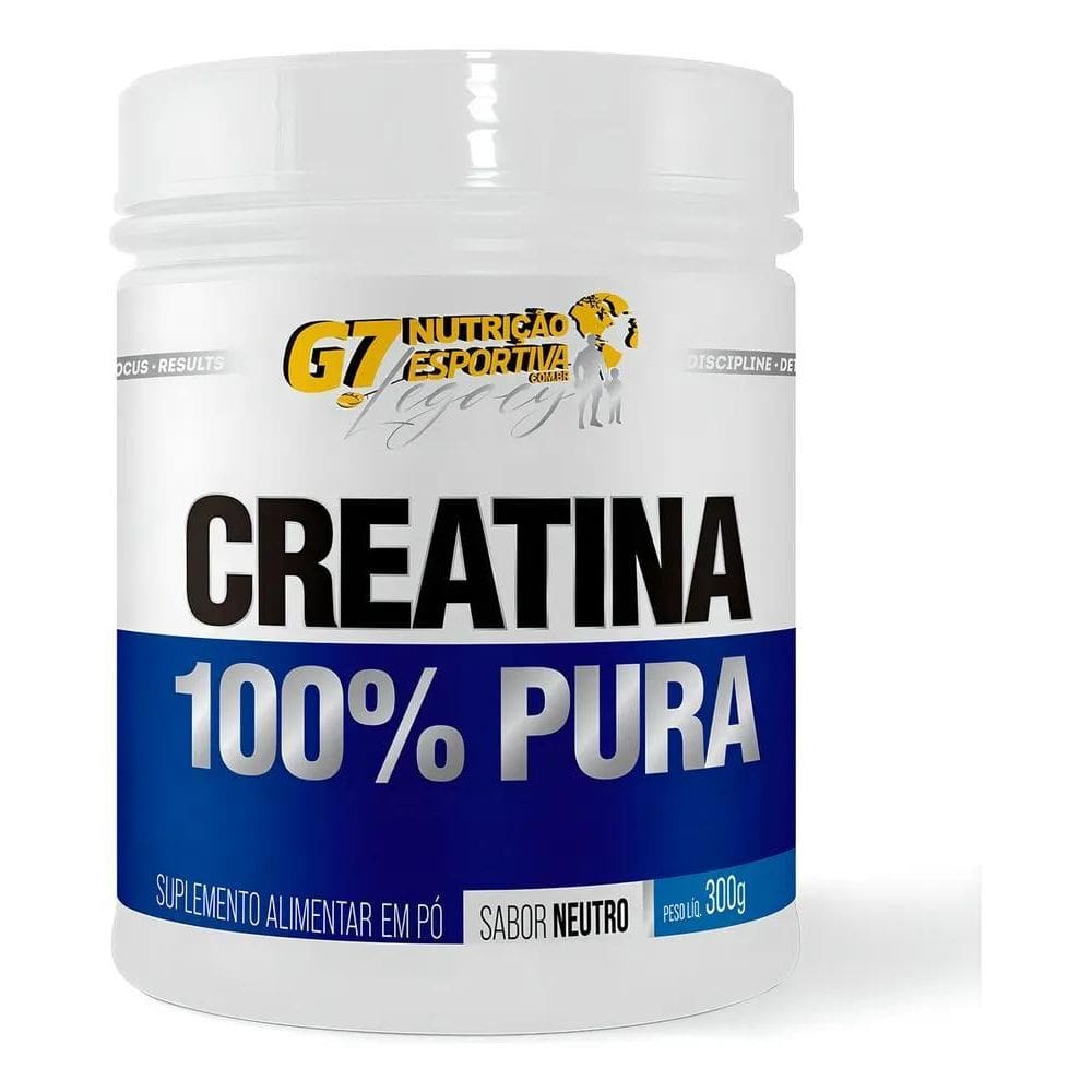 2X Creatina Monohidratada 300G - G7 Legacy - 100% Pura Sabor