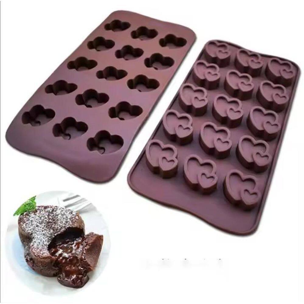 Molde Silicone Chocolate Bombom Recheado Lico Fino Luxo 20Cm