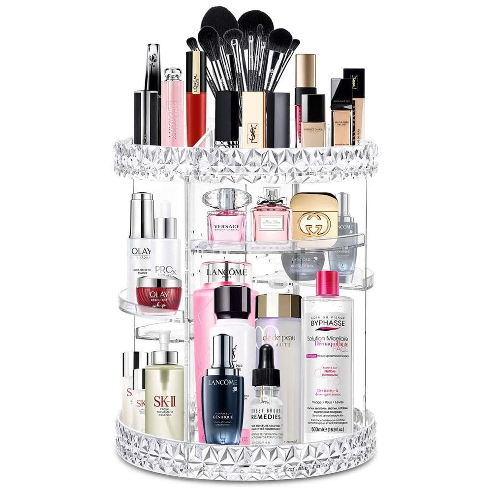 Organizador De Maquiagem Acrílico Giratório 360º Grande