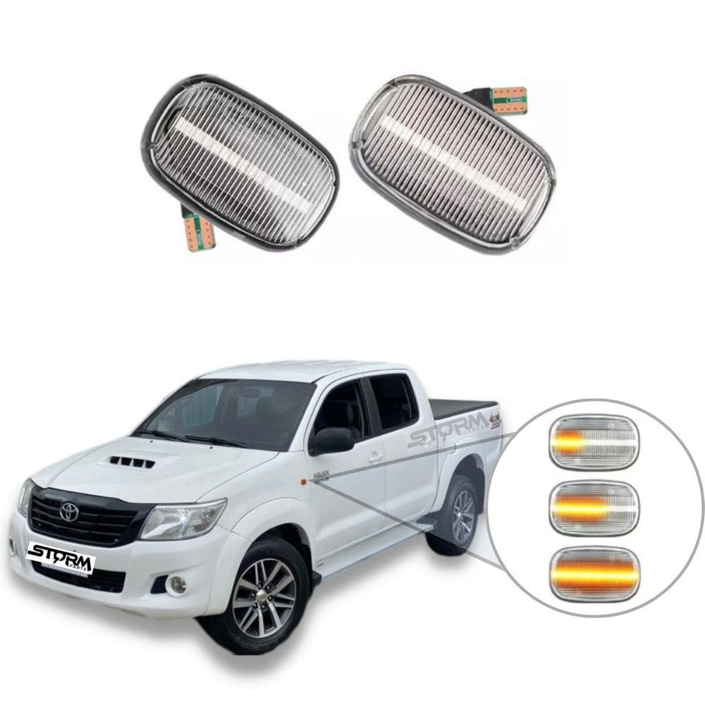 Par Pisca Seta Sequencial Toyota Hilux Sr Srv Para-Lama Led
