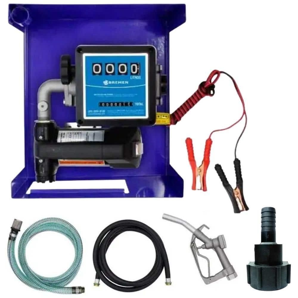 Bomba para Óleo Diesel 12V 40L/Min com Adaptador para Contentor 2POL x Espigão 3/4POL BSP BREMEN
