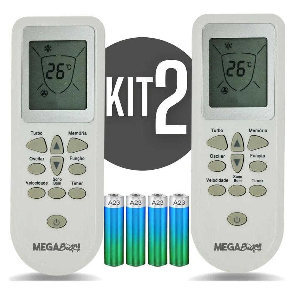 2X Kit 2 Controle Remoto Para Ar Condicionado Consul Split B