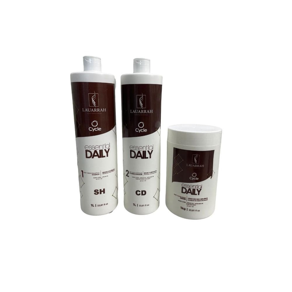 Kit 1 Shampoo + 1 Condicionador + 1 Máscara Essential Daily