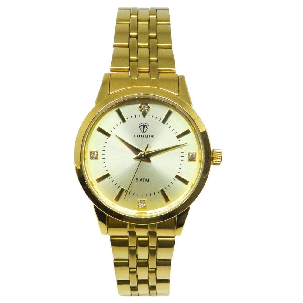 Relógio Feminino Tuguir Analógico Tg30430 Dourado
