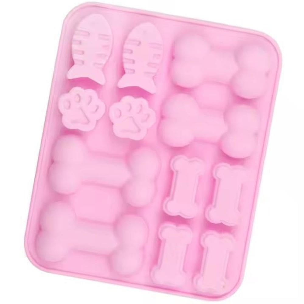 Molde Silicone Cachorrinho Osso Ossinho Raçao Cachorro Gato