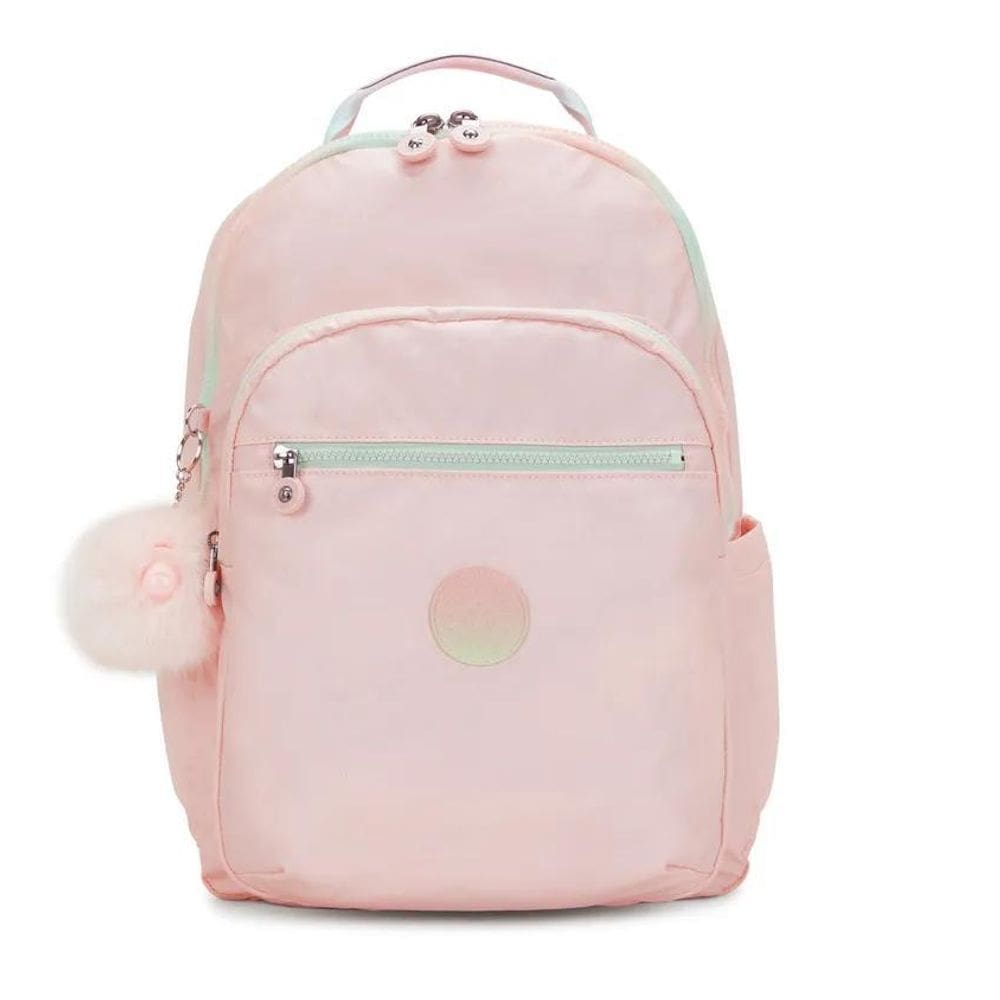 Mochila Kipling Seoul College Blush Metallic Rosa