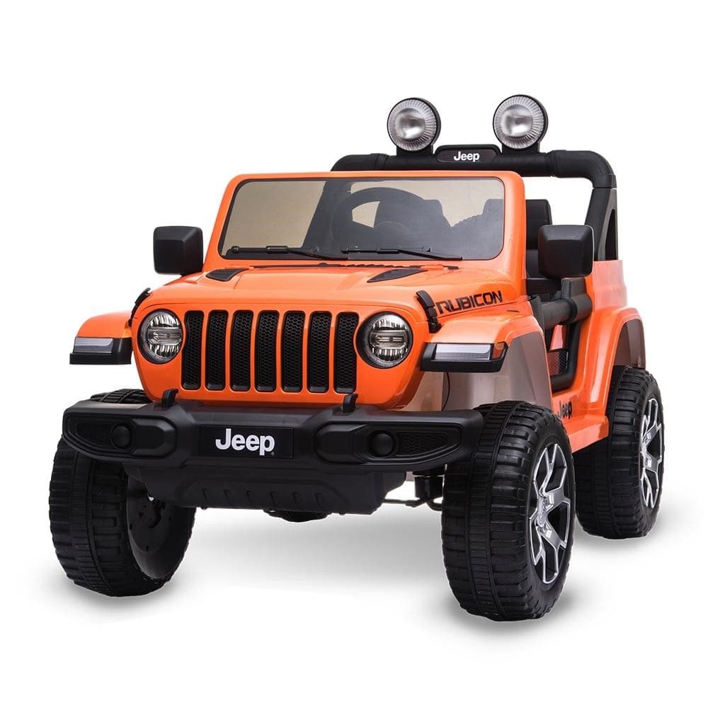 Carro Elétrico Infantil Jeep Wrangler R/C 12V Laranja Bandeirante