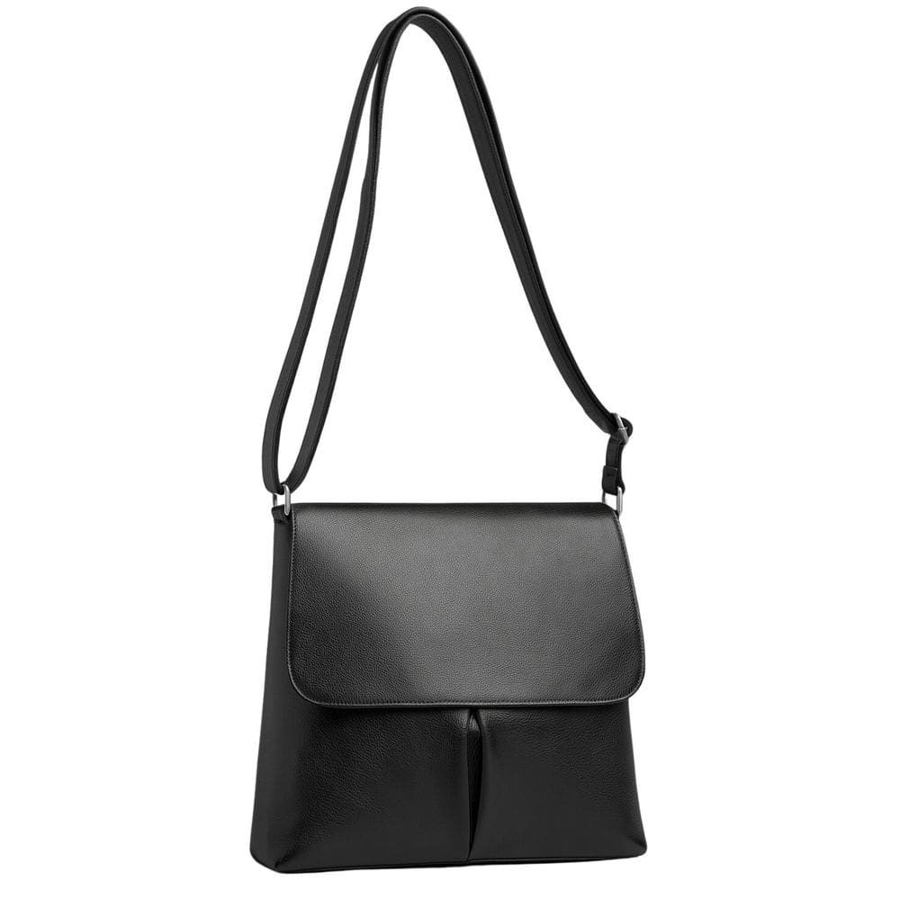 Bolsa Feminina Couro Transversal Leve Aba 669