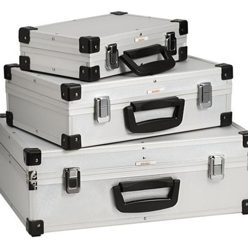 Kit 3 Caixas Maleta Ferramentas Em Aluminio