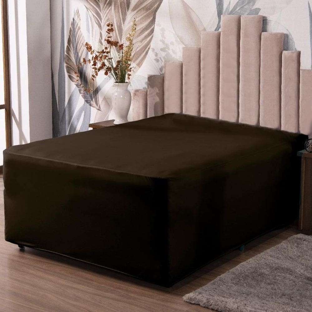 Lençol Luva King Cama Conjugada Veste Colchão E Box Malha 1P