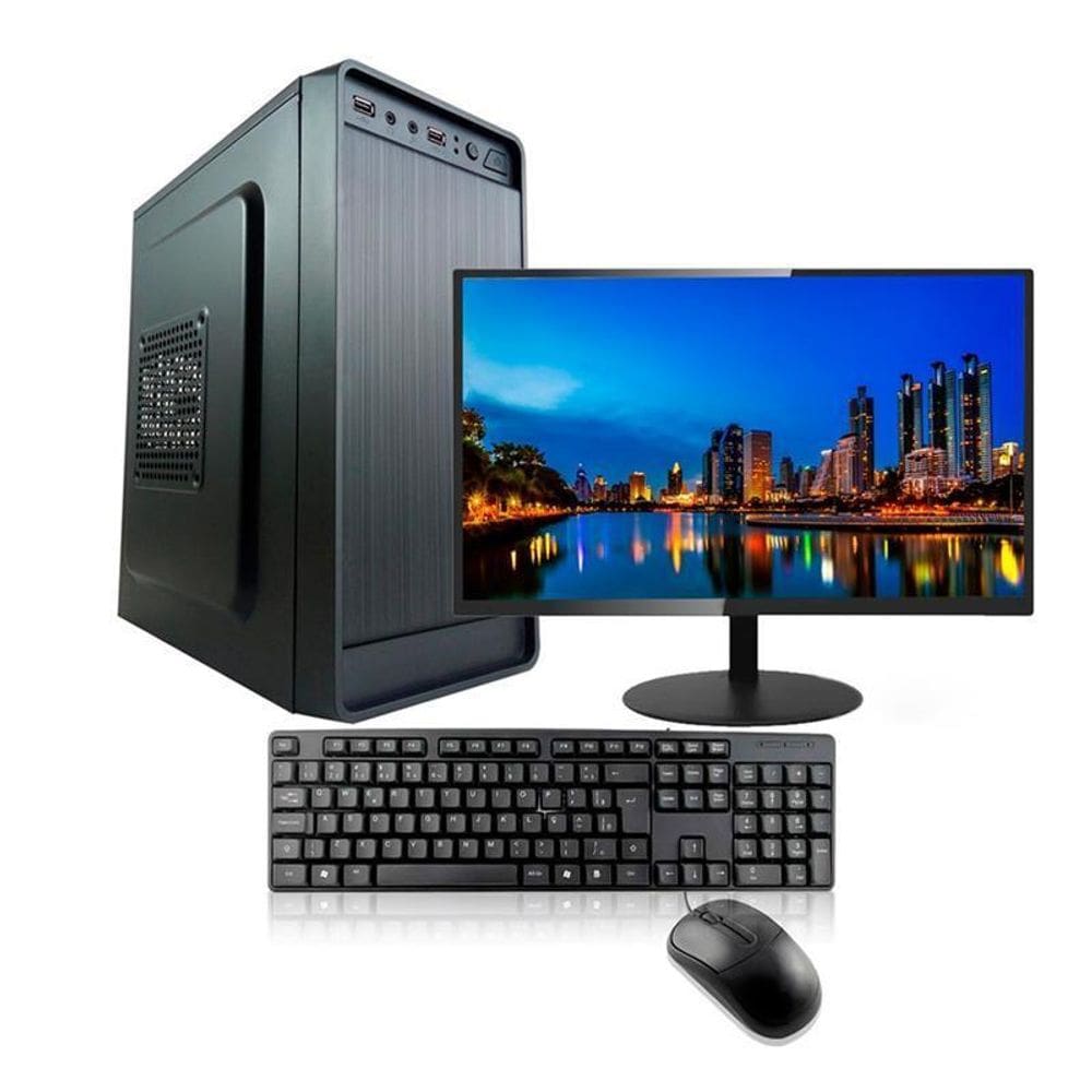 Computador Pc Completo Intel I3 4 8Gb Ssd 240Gb Monitor 19
