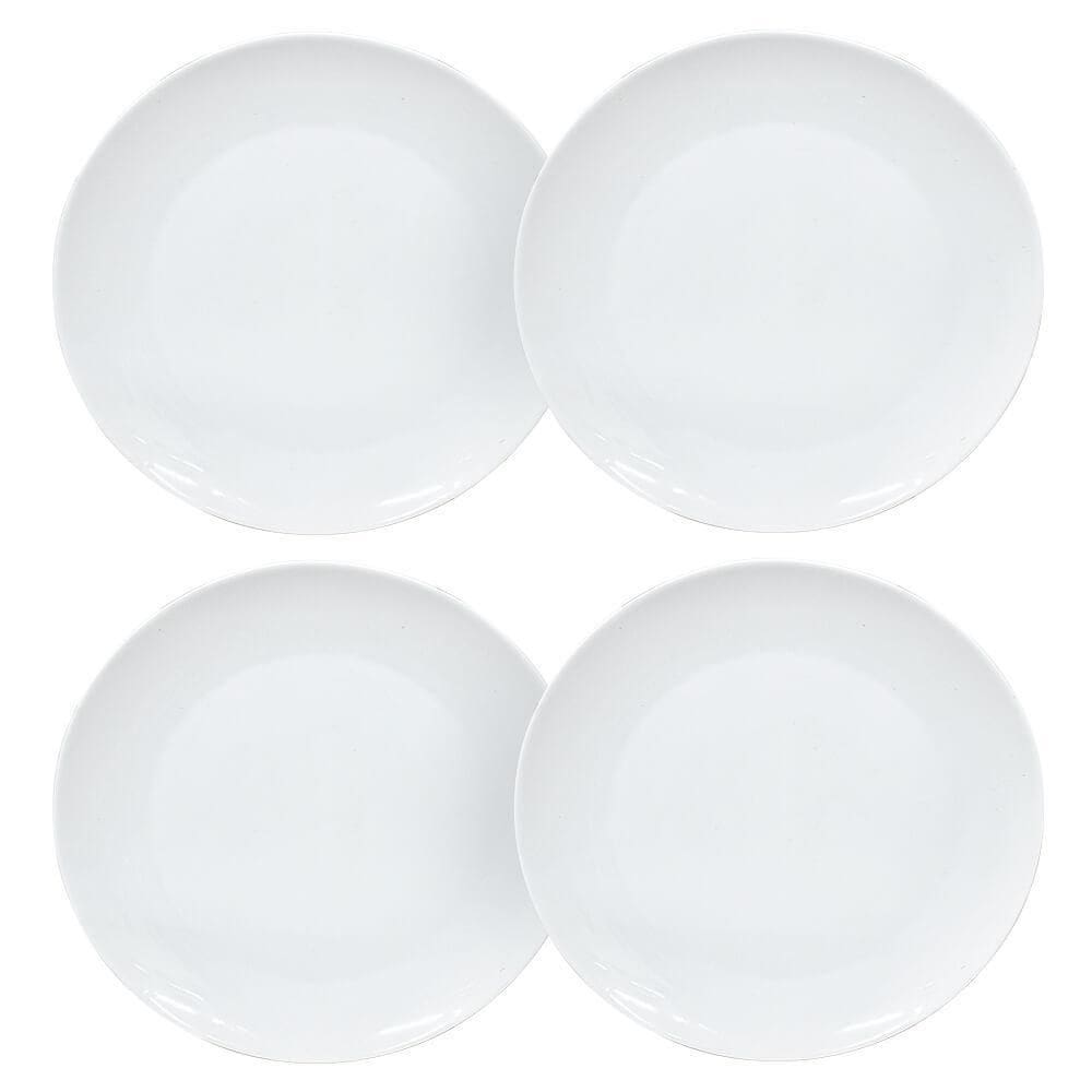 Jogo Pratos Rasos De Jantar 27Cm Opaline 4 Peças Hauskraft