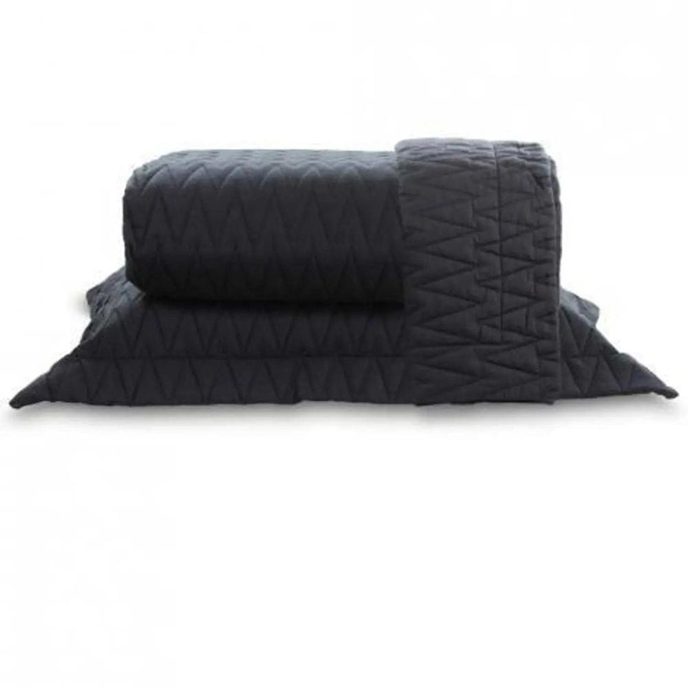 Kit Colcha Matelasse 3 Peças Casal Percal 200 Fios Naturalle