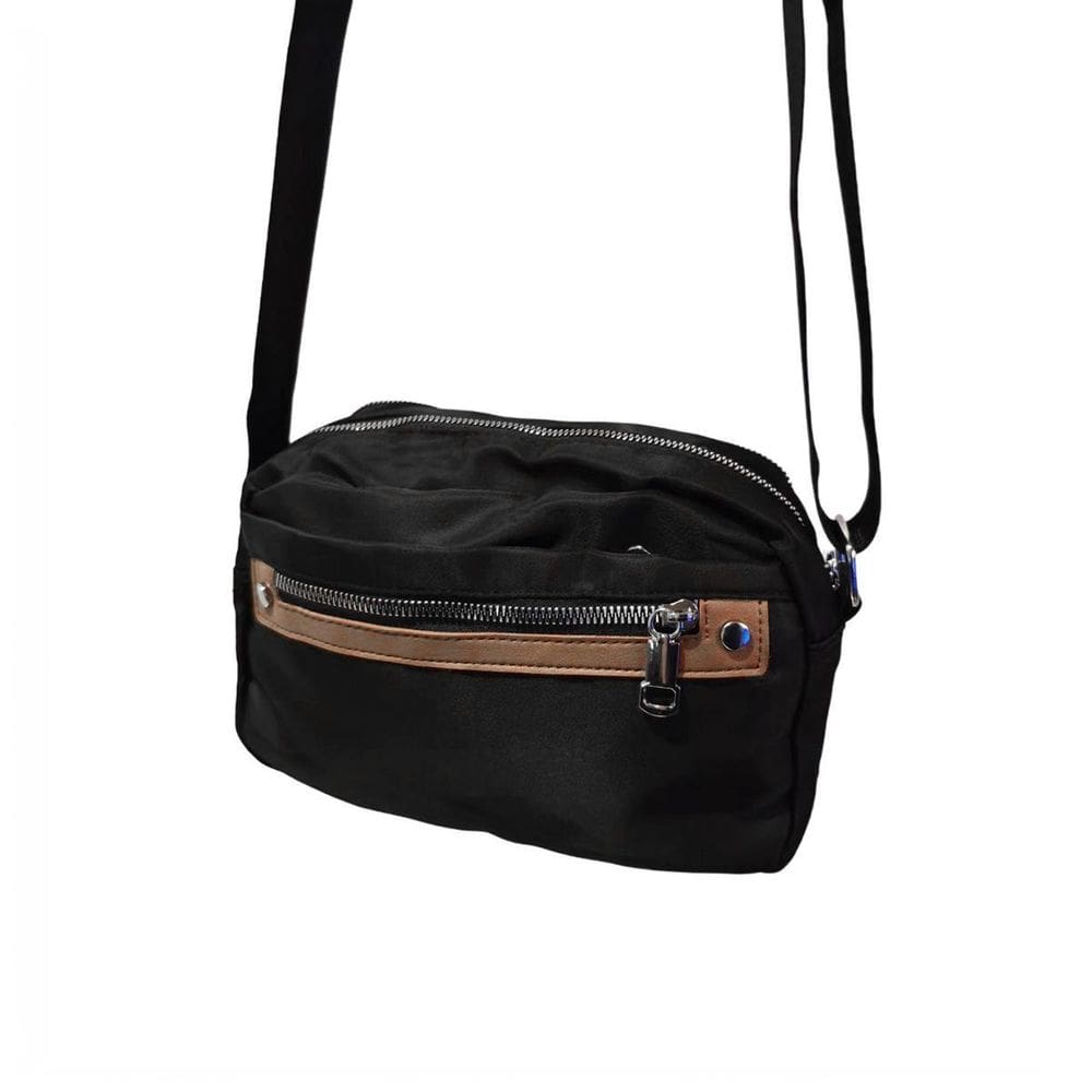 Bolsa Transversal Retangular Alça Ajustável Casual Cor:Preta