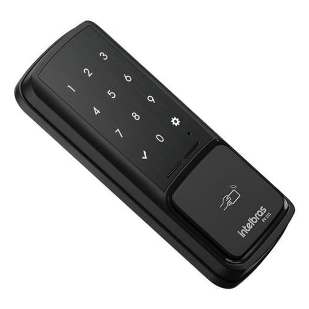 Fechadura Digital Preto Senha Ibutton Intelbras Fv201