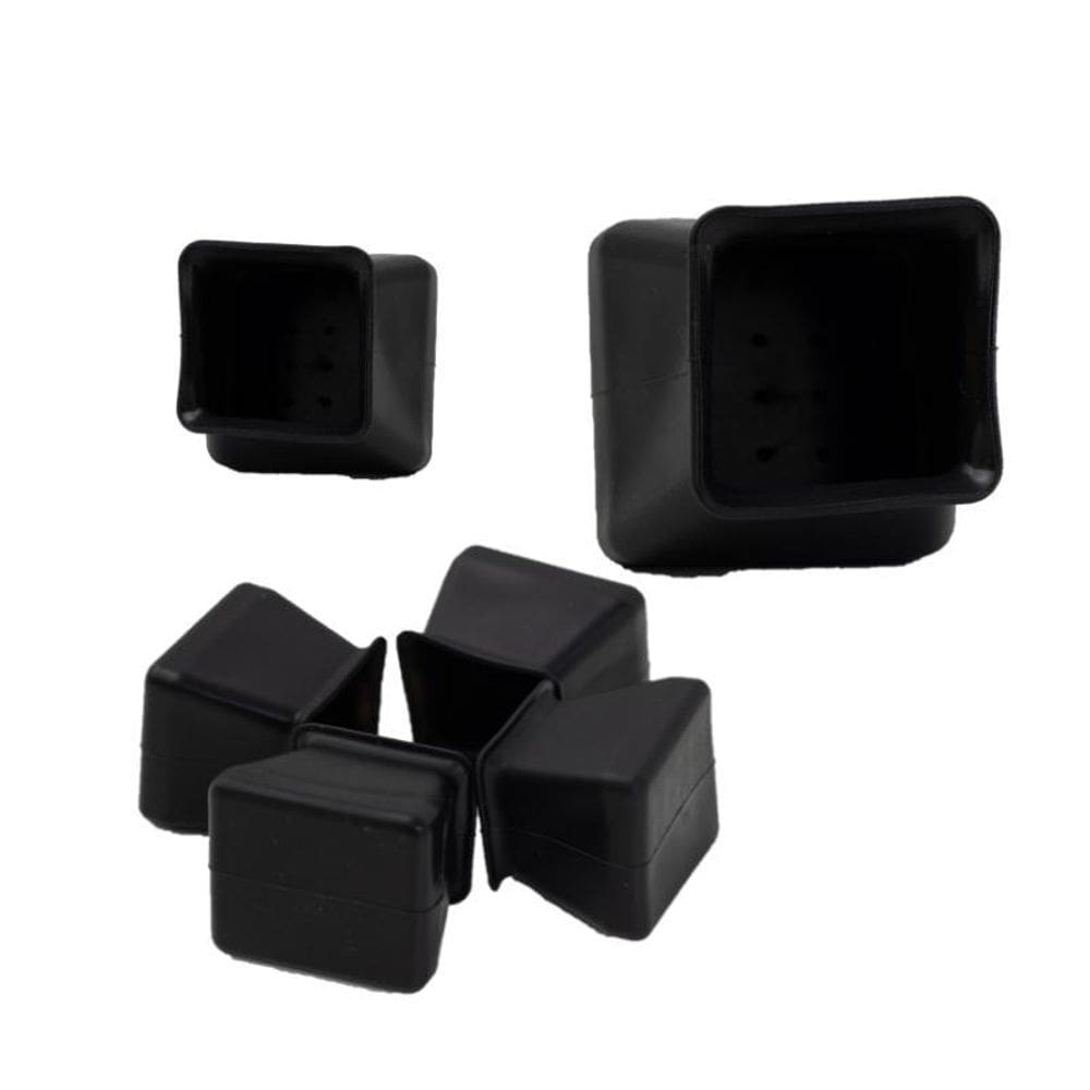 Kit 8 Protetor Quadrado Pé Cadeira Mesa 3,5Cm A 4Cm