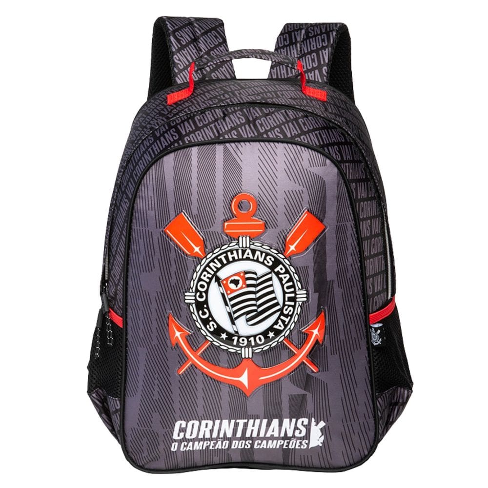 Mochila Costas Corintians Paulista Meninos Escolar Esportiva
