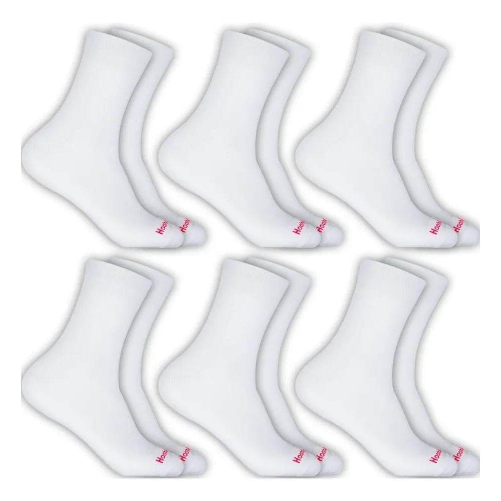 2X Kit 6 Pares Meias Hoahi Cano Médio Alto Atoalhada Academi