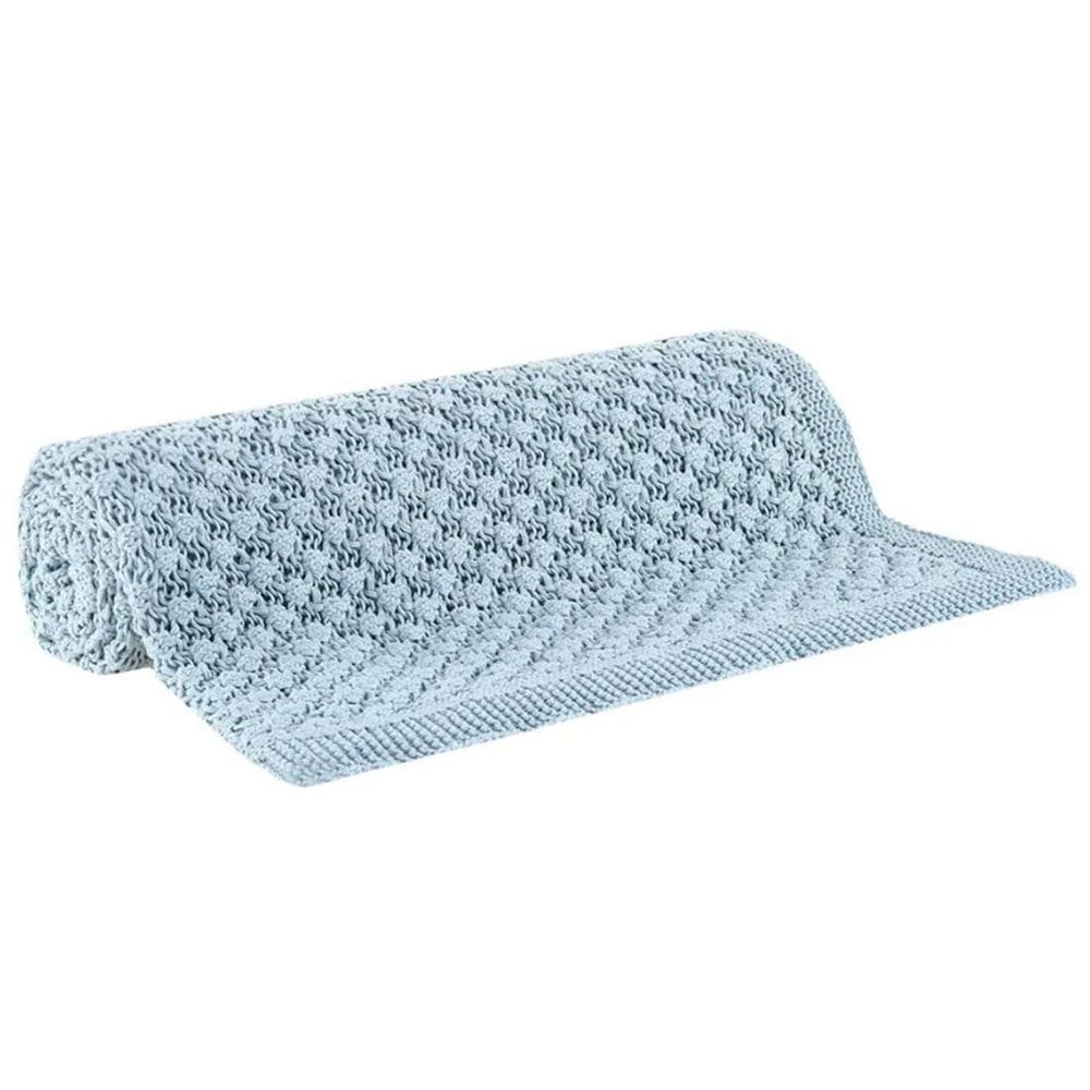 Manta Decorativa Zoe Azul 125X150Cm 100% Algodão Buddemeyer