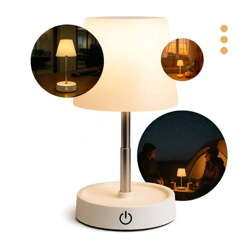 Mesa Luminária Led Touch Abajur Luz Led Usb Moderna Compacta