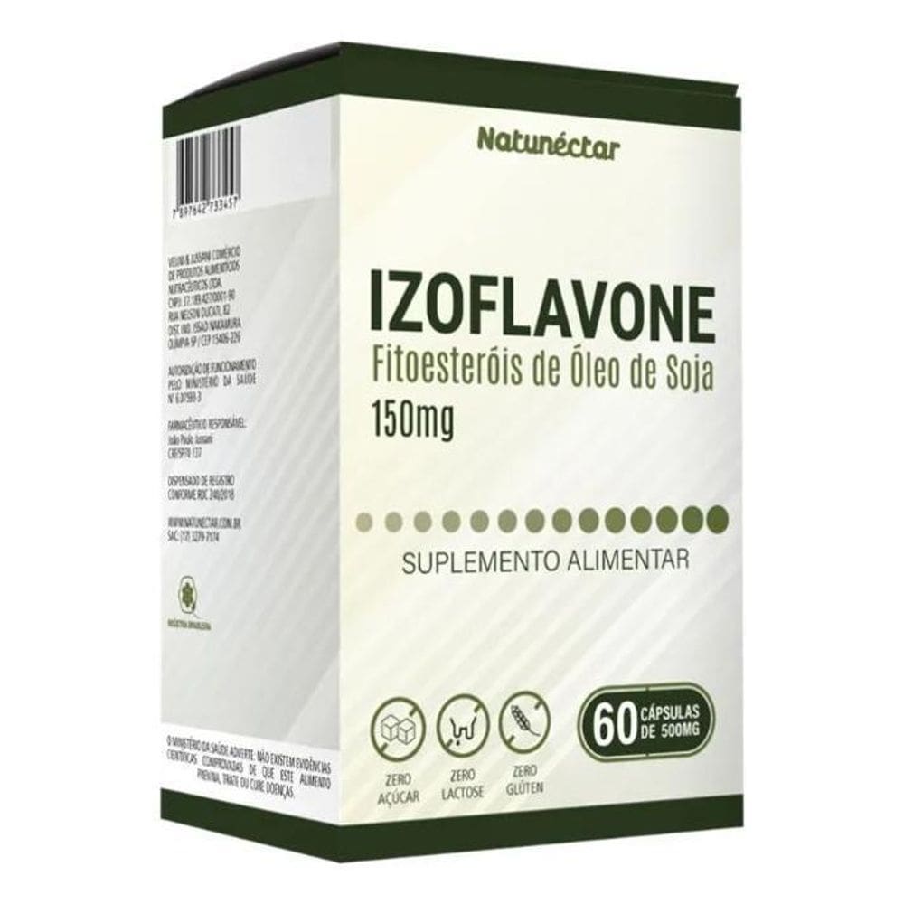 2X Izoflavone Fitoesteróis De Óleo De Soja 150Mg - 60 Cápsul