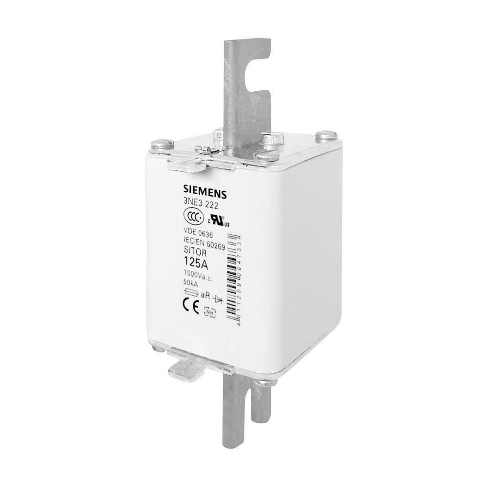 Fusivel Rapido Siemens 3Ne3 222 125A 1000Vac