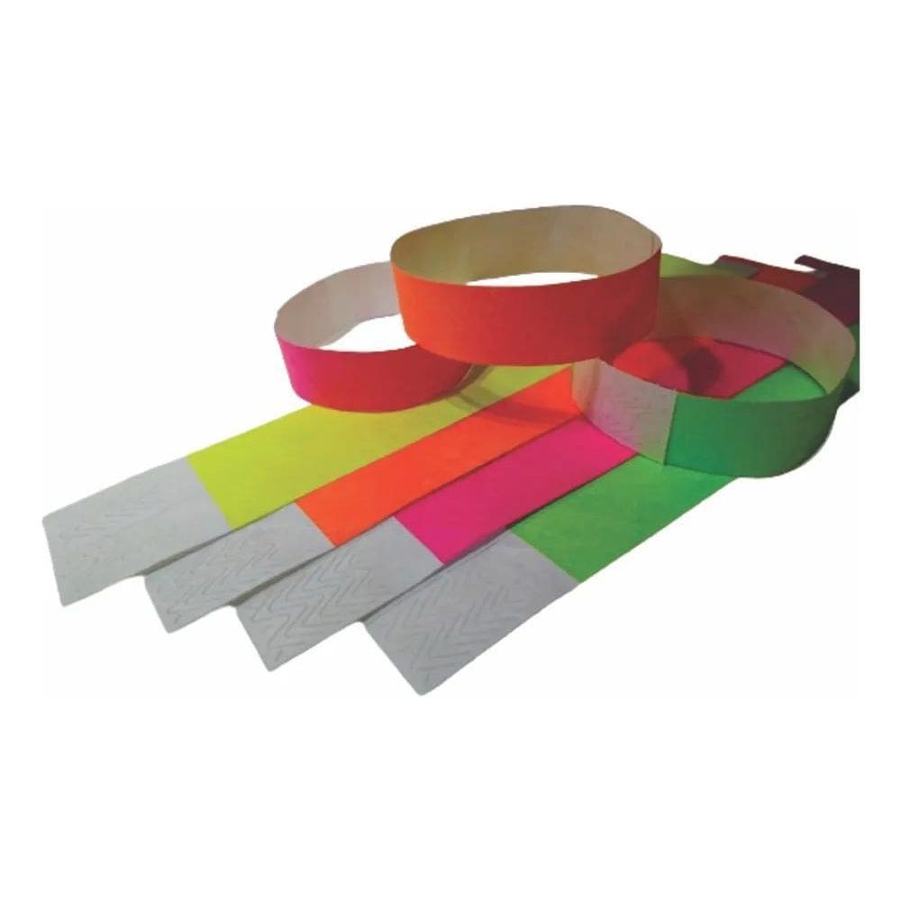 2X 50 Fitas Pulseiras Identificação Festas Eventos Congresso