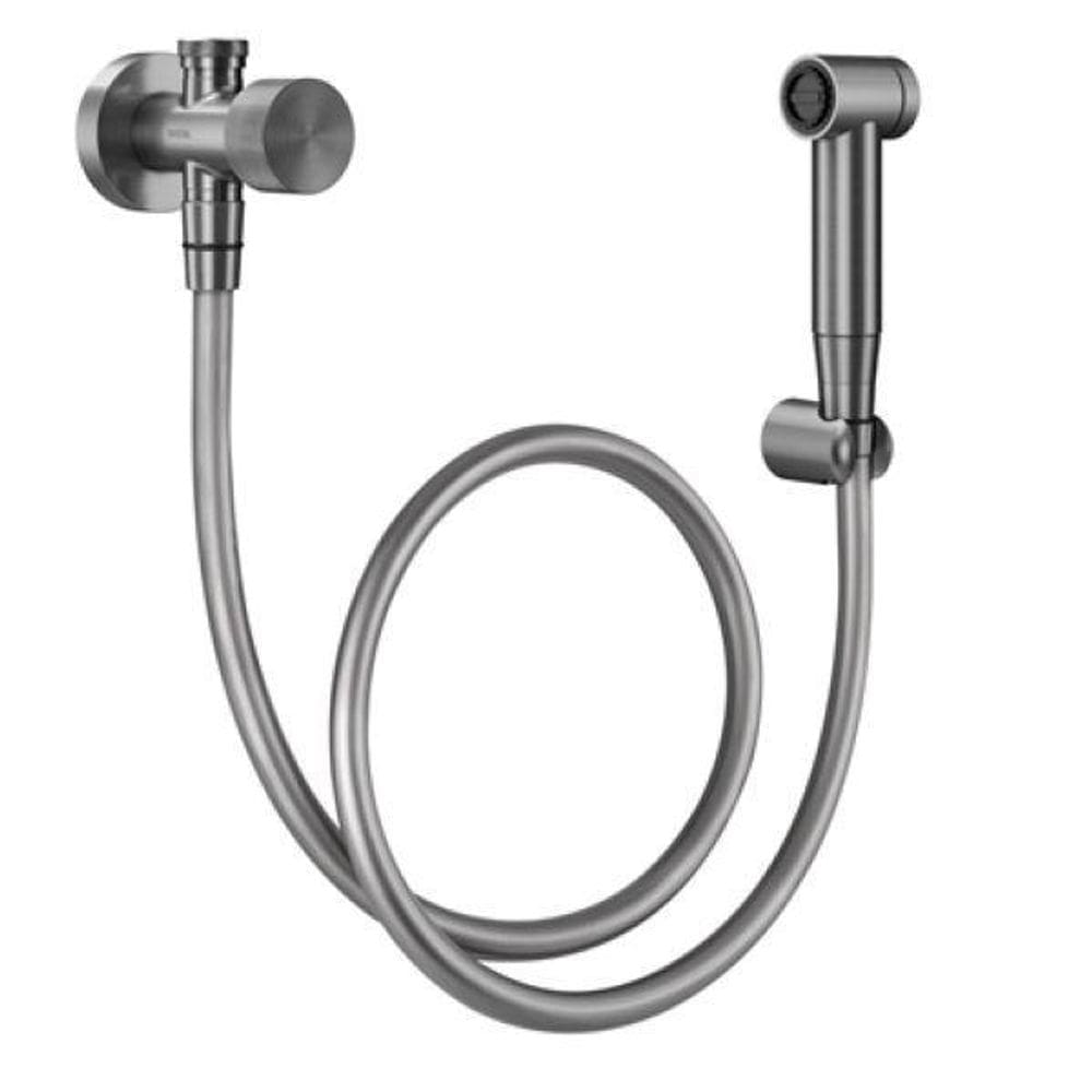 Ducha Higiênica Com Registro E Derivação Grafite Escovado