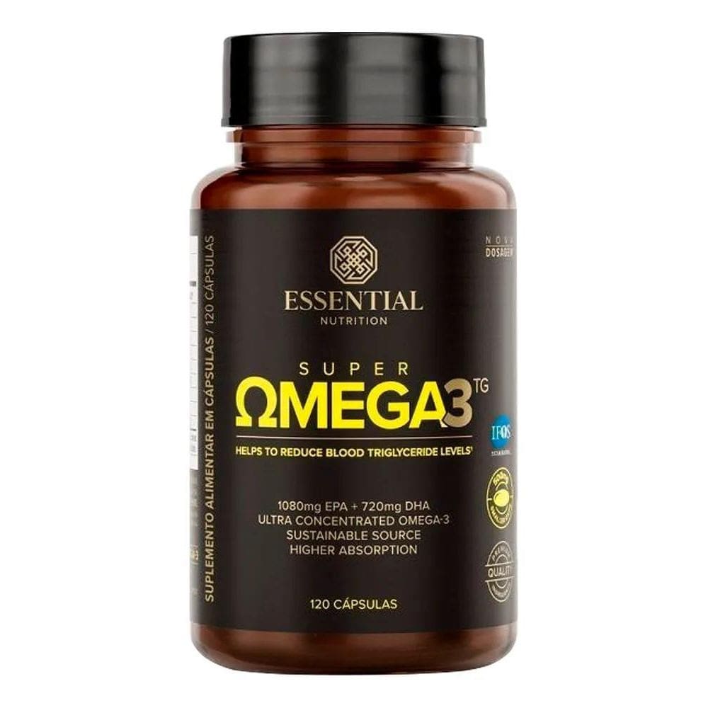 2X Suplemento Em Cápsulas Essential Nutrition Super Omega 3