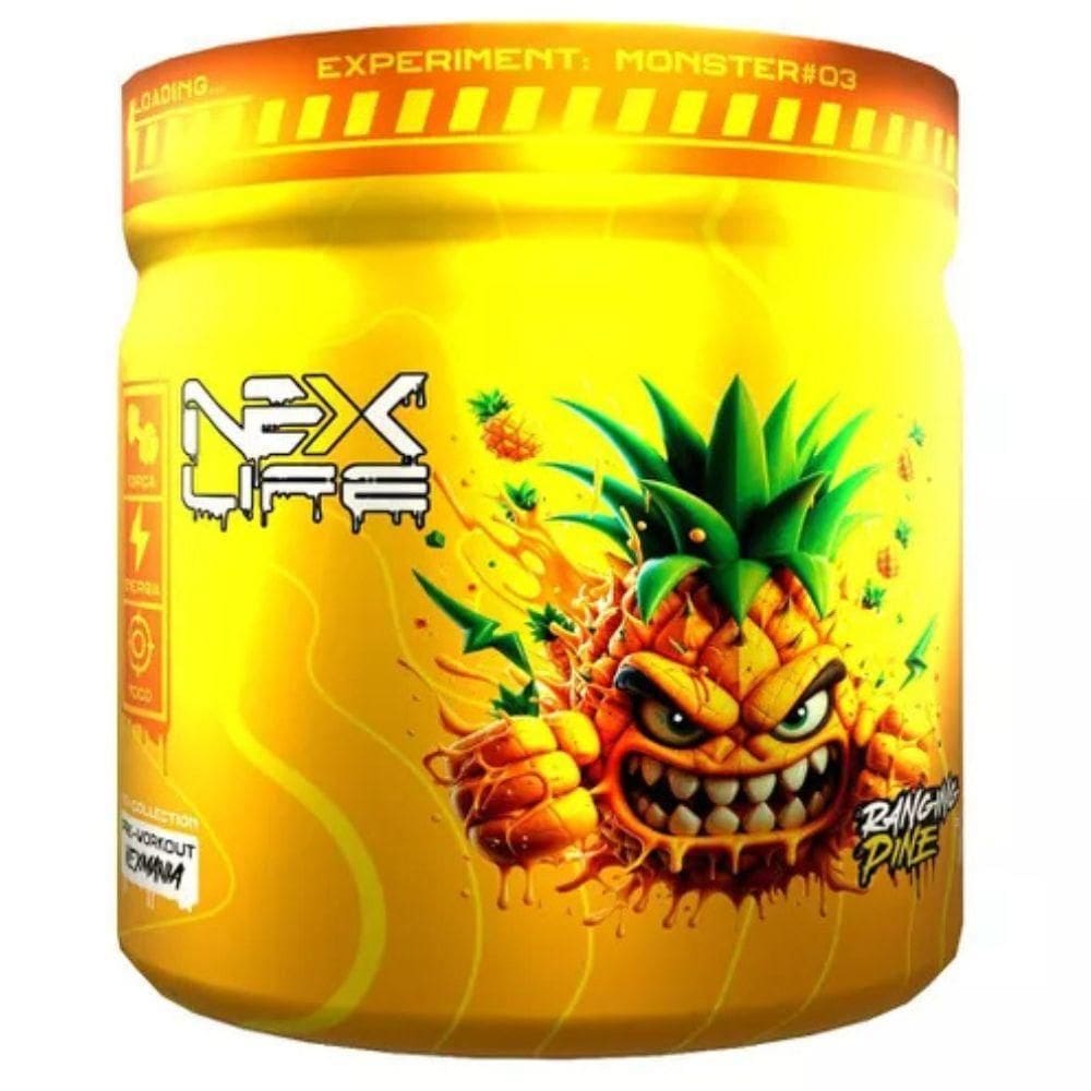 Pre Treino Cafeina 280Mg Abacaxi 300G - Nex Life
