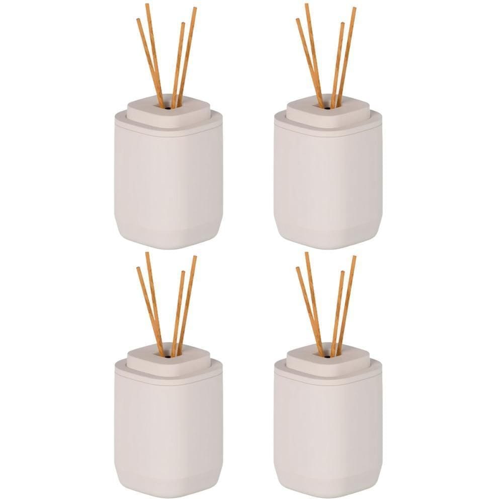 4X Aromatizador Ambiente Difusor Ou Aura 380Ml Bege