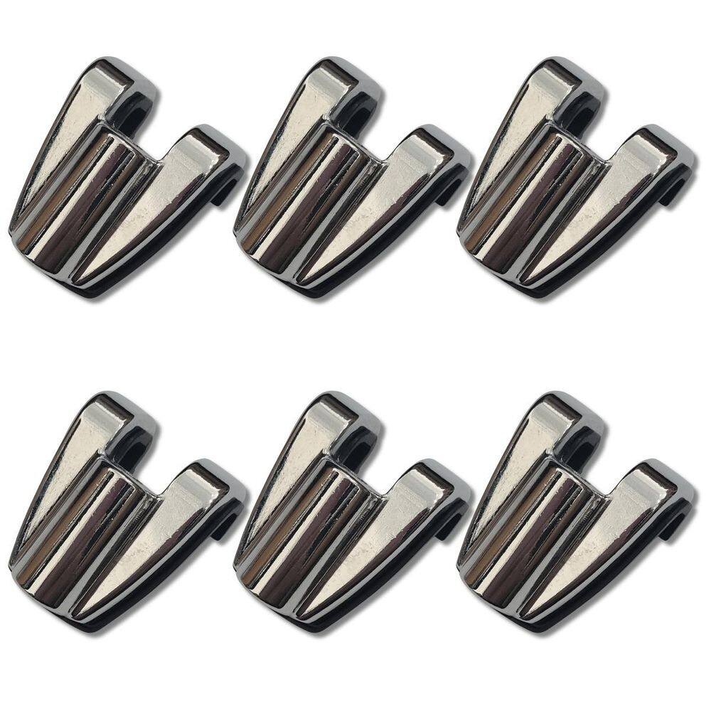 Kit 6 Garra Afinação Bumbo Bateria Dch700 Metal Cromo Zowag