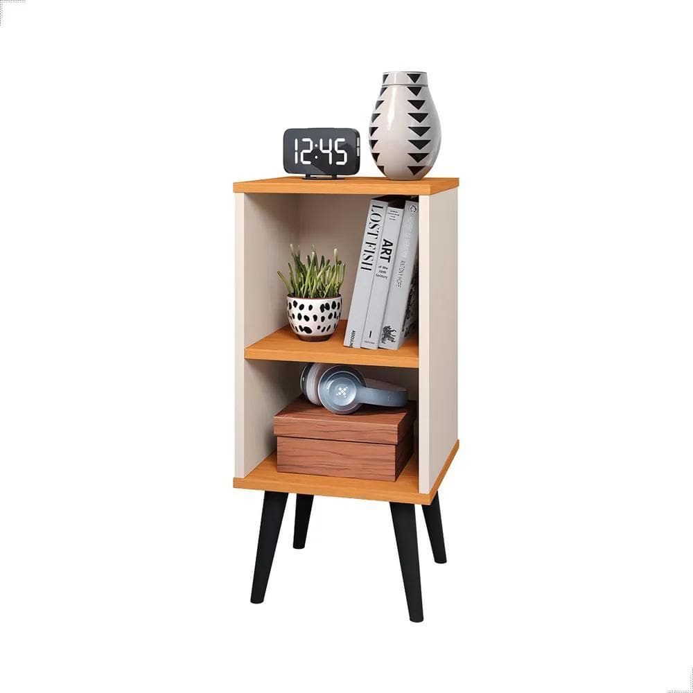 2X Mesa De Cabeceira Mudo Charme Retro Quarto Cama Casa Uau