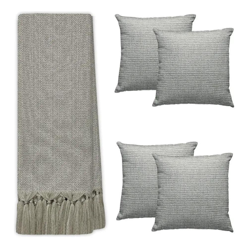 2X Manta De Sofá Luxo Gigante 3 Metros E 4 Capas De Almofada