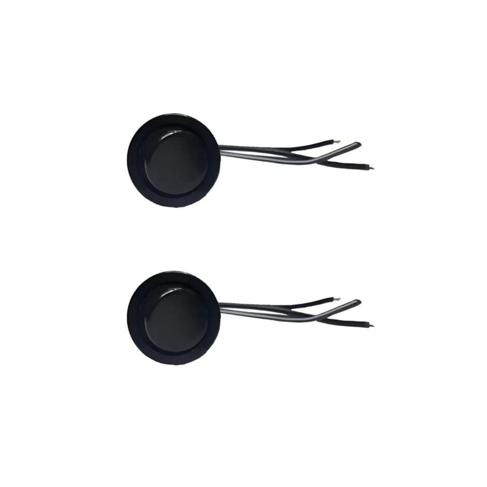 02 Interruptor Para Moveis Botão 22Mm Com Cabo 2A Preto