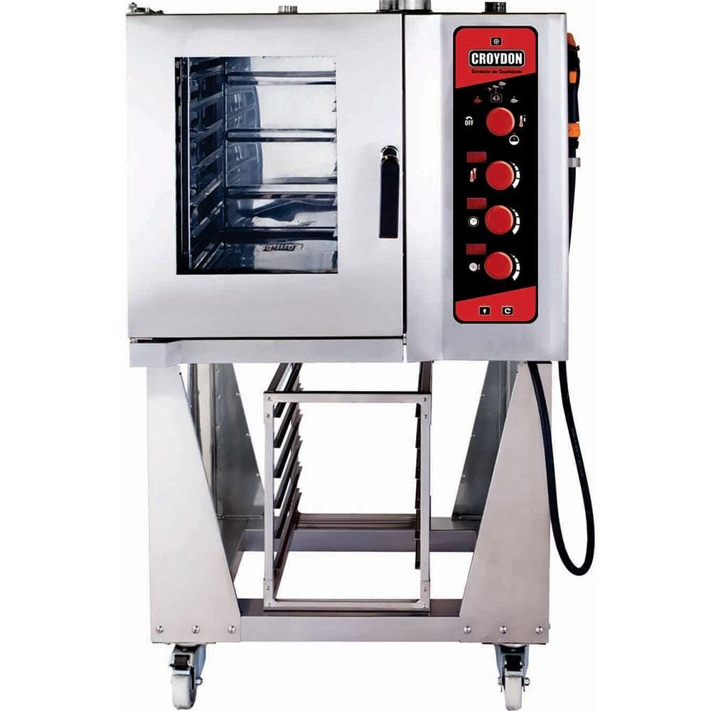 Forno Combinado a Gás Croydon 6 Bandejas GN 1/1 H061-G 220V
