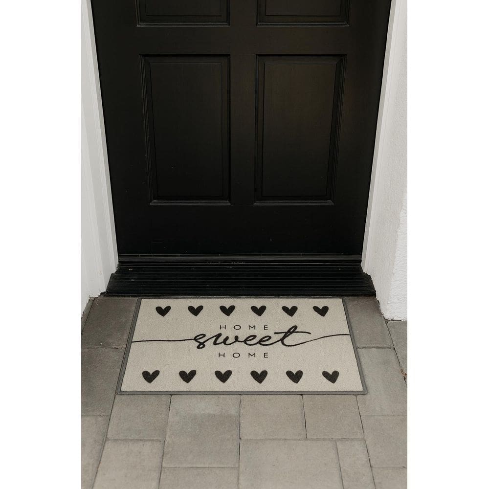 Tapete Entrada Poliéster Base Látex Antiderrapante 60X40 Hom