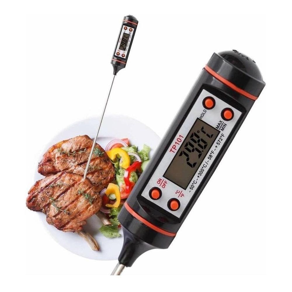 Termômetro Culinário Digital Espeto Alimento Cozinha Tp101