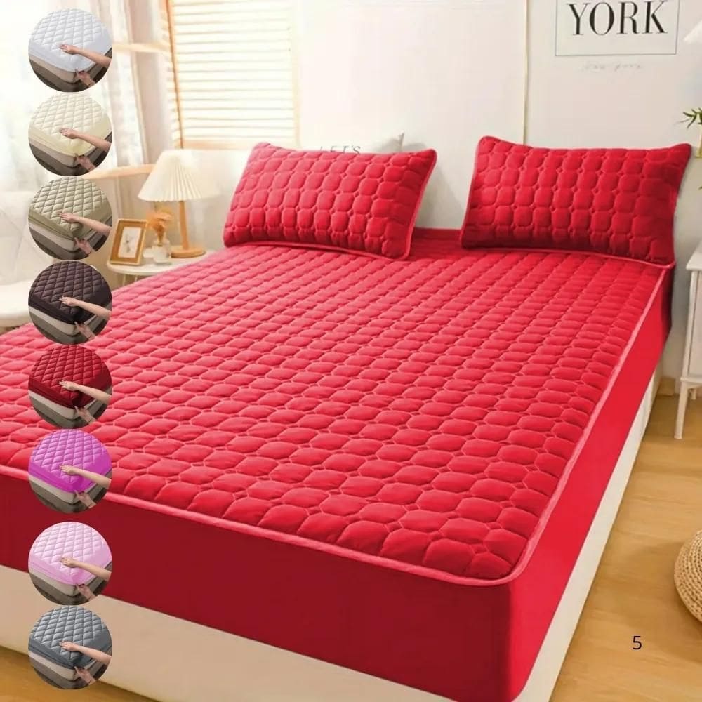 2X Capa Impermeável Protetora Colchão Box Casal Padrão Matel