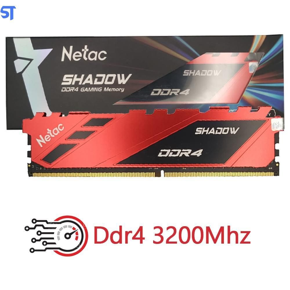 Memória Ram Gamer Desktop 16Gb 3200Mhz Ddr4 Shadow- Vermelho