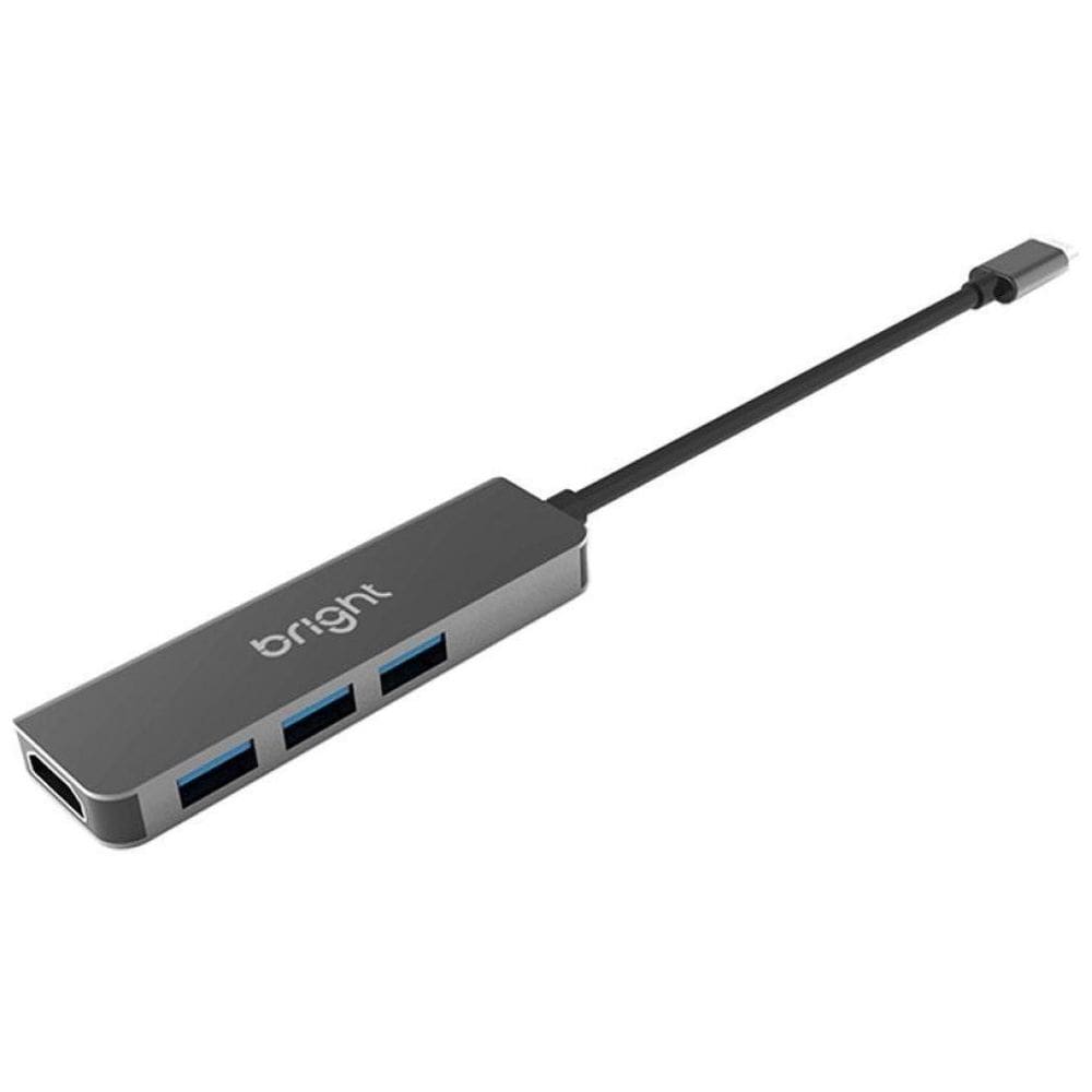 Hub Usb Bright Tipo C 3 Portas Usb 3.0 Hdmi 4K