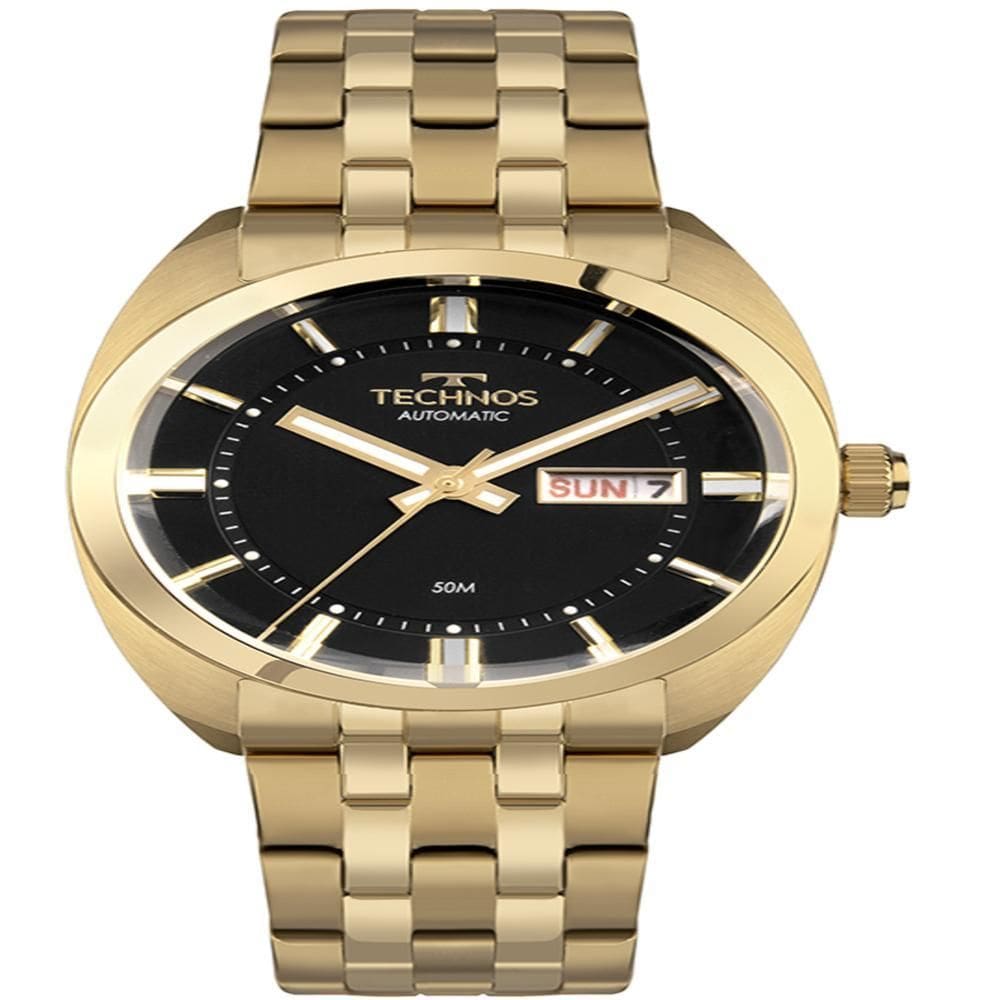 Relógio Technos Masculino Automático Dourado - 8205Or/1P