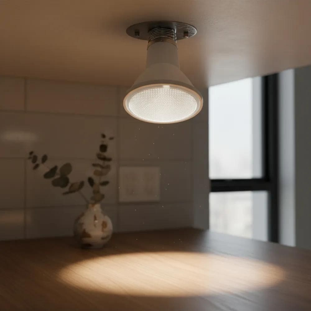 Lâmpada Led Luminatti Par 20 6W E27 2700K Luz Amarela